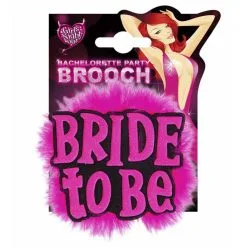 Broche Zwart "Bride To Be"