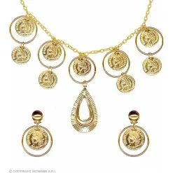 Zigeunerin Set (Ketting Met Oorbellen)